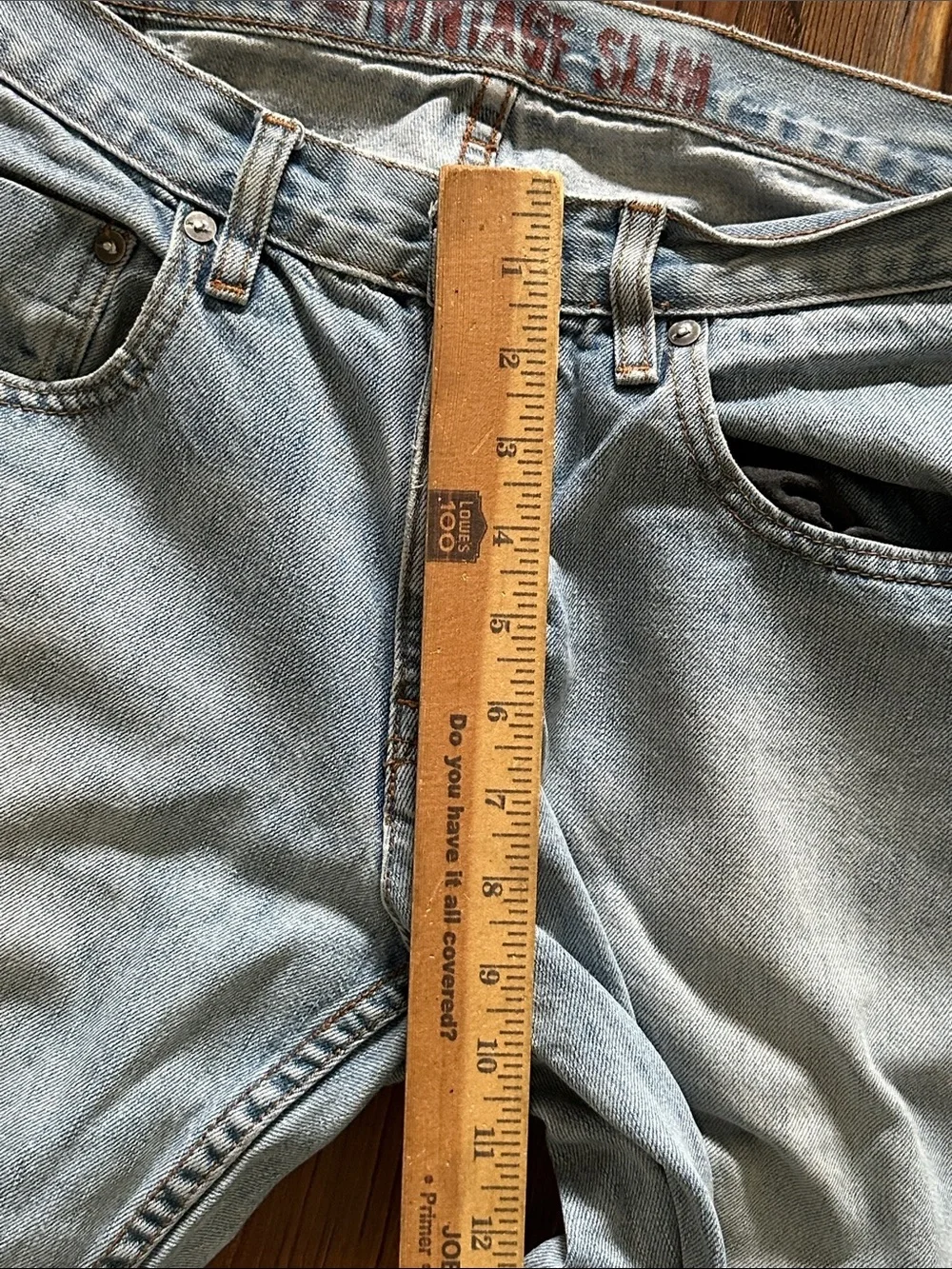 Lee Men's Vintage Slim Light Wash Blue Jeans 30/32